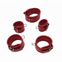 Conjunto de Algemas Almofadadas AL032 Couro Legítimo