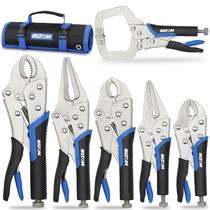 Conjunto de alicates de bloqueio Rizom Vice Grips de 6 peças com bolsa rolante