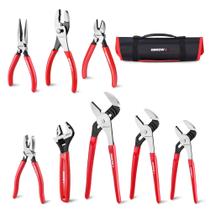 Conjunto de alicates e chaves Arrow de 8 peças com saco rolante