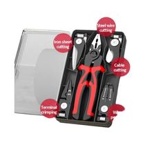 Conjunto De Alicates Elétricos Multifuncionais 5 Em 1 Com Cabeçotes Intercambiáveis, Desencapador De Conjunto De Alicates Elétricos Multifuncionais 5 Em 1 Com Cabeçotes Intercambiáveis, Desencapador De