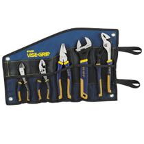 Conjunto de alicates IRWIN VISE-GRIP de 5 peças com envoltório de ferramentas, azul