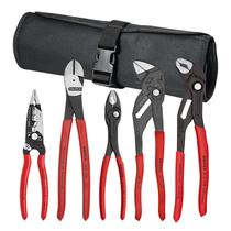 Conjunto de alicates Knipex, núcleo de 5 peças em rolo de ferramentas 9K0080150US Conjunto de alicates Knipex, núcleo de 5 peças em rolo de ferramentas 9K0080150US