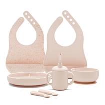 Conjunto de Alimentação Lalo First Bites - Silicone para Bebês - 6 Peças Conjunto de Alimentação Lalo First Bites - Silicone para Bebês - 6 Peças