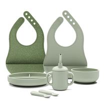 Conjunto de Alimentação Lalo First Bites - Silicone para Bebês - Método BLW