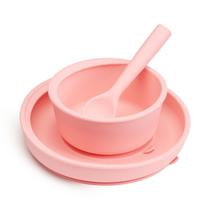 Conjunto de alimentação Munchkin Silicone Baby Suction Bowl Plate Spoon