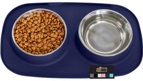 Conjunto de alimentação para animais de estimação Gorilla Grip 4 xícaras à prova d'água sem BPA Conjunto de alimentação para animais de estimação Gorilla Grip 4 xícaras à prova d'água sem BPA