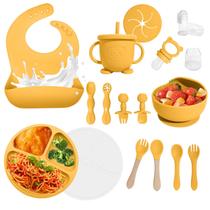 Conjunto de alimentação para bebês Catvegue, 17 peças de silicone sem BPA
