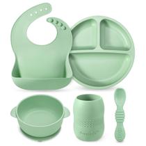 Conjunto de alimentação para bebês PandaEar Silicone de 6 a 12 meses LED Weaning Conjunto de alimentação para bebês PandaEar Silicone de 6 a 12 meses LED Weaning