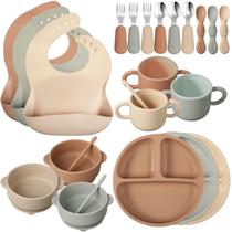 Conjunto de Alimentação para Bebês Yinder - Silicone - Método BLW (24 Peças) Conjunto de Alimentação para Bebês Yinder - Silicone - Método BLW (24 Peças)