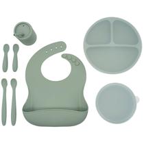 Conjunto de Alimentação WeeSprout Baby Led Weaning - Silicone Verde