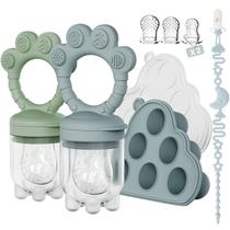 Conjunto de Alimentador de Alimentos para Bebê e Forma de Picolé Mukylar sem BPA Conjunto de Alimentador de Alimentos para Bebê e Forma de Picolé Mukylar sem BPA
