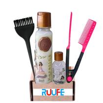 Conjunto de alisamento de cabelo Máscara capilar de queratina 120g com shampoo Conjunto de alisamento de cabelo Máscara capilar de queratina 120g com shampoo