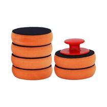 Conjunto De Almofadas Aplicadoras De Cera Para Carro De Espuma Macia De 4 Polegadas Com Cabo Conjunto De Almofadas Aplicadoras De Cera Para Carro De Espuma Macia De 4 Polegadas Com Cabo
