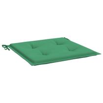 Conjunto de almofadas Cadeira de jardim verde 40x40x4cm 4 peças vidaXL
