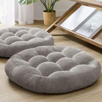 Conjunto de almofadas de chão Degrees of Comfort Memory Foam 22 polegadas cinza x2