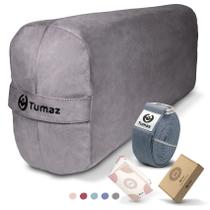 Conjunto de almofadas de ioga Tumaz retangular com alça e capa lavável
