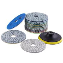Conjunto de almofadas de polimento úmido Diamond ZFE 15 unidades para moedor de 5 polegadas
