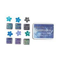 Conjunto De Almofadas De Tinta Multicoloridas Com 6 Peças Para Carimbos De Borracha, Materiais