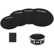 Conjunto de almofadas Drum Mute EASTROCK de 5 peças para tambores 12-16 Conjunto de almofadas Drum Mute EASTROCK de 5 peças para tambores 12-16