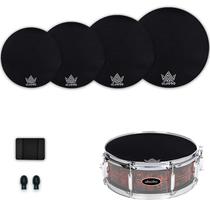 Conjunto de almofadas Drum Mute ULUOBO de 4 peças para 10 a 16 tambores com acessórios