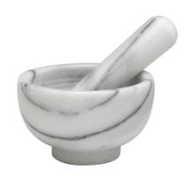 Conjunto de almofariz e pilão HIC Kitchen Carrara Marble Conjunto de almofariz e pilão HIC Kitchen Carrara Marble
