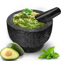 Conjunto de almofariz e pilão Luvan Black 100% granito 500mL