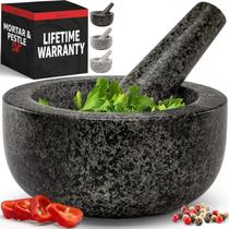 Conjunto de almofariz e pilão Priority Chef Heavy Duty 500 ml de granito
