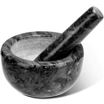Conjunto de almofariz e pilão Tera Marble Small Bowl Grinder Black