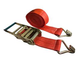 Conjunto de amarracao 10 ton x 9 mts, 100mm, laranja, terminal gancho j