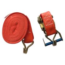 Conjunto de amarracao 2 ton x 9 mts, 50mm, laranja, terminal gancho j 50mm x 9mts x 2t