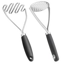 Conjunto de Amassador de Batatas Qbily 26 cm Aço Inoxidável 2 Peças Conjunto de Amassador de Batatas Qbily 26 cm Aço Inoxidável 2 Peças