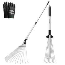 Conjunto de ancinhos Leaf VIVOSUN ajustável para jardim/acampamento 15/9 dentes Conjunto de ancinhos Leaf VIVOSUN ajustável para jardim/acampamento 15/9 dentes