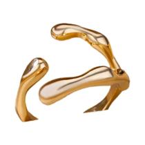 Conjunto de Anéis Ajustáveis de Aço Inoxidável - Cor Dourada - Estilo Vintage para Homens e Mulheres