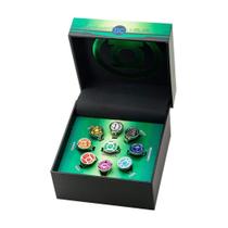 Conjunto de anéis DC Comics Green Lantern Power Rings Emotional Spectrum Conjunto de anéis DC Comics Green Lantern Power Rings Emotional Spectrum
