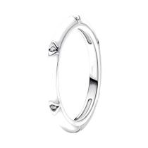 Conjunto De Anéis De Casamento Em Prata Esterlina 925 Com Flecha Do Amor E Estrela, Joias Tiki Para