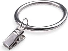 Conjunto de anéis de cortina Jushengxmx com clipes 28 de níquel acetinado Conjunto de anéis de cortina Jushengxmx com clipes 28 de níquel acetinado