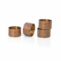 Conjunto de Anéis de Guardanapo 4 Peças Cobre e Latão Complement Texture Copa e Cia Conjunto de Anéis de Guardanapo 4 Peças Cobre e Latão Complement Texture Copa e Cia