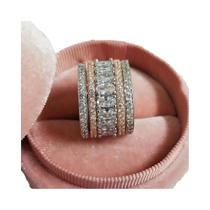 Conjunto De Anéis De Noivado E Casamento Em Ouro Rosé Empilháveis Para Mulheres, 4 Peças, Moda 2023 Conjunto De Anéis De Noivado E Casamento Em Ouro Rosé Empilháveis Para Mulheres, 4 Peças, Moda 2023