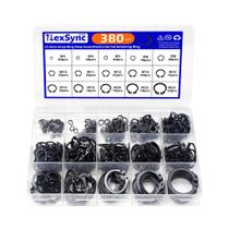 Conjunto De Anéis De Retenção De Aço Manganês 200-380 Peças, Fecho Externo Fixo Para Sortimento De