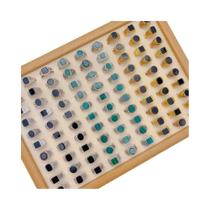 Conjunto De Anéis Geométricos Vintage Para Mulheres E Homens, 10, 20, 30, 50 Peças, Joias Clássicas