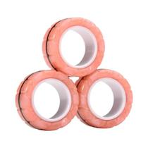 Conjunto De Anéis Magnéticos Fidget Spinner Para Adultos E Crianças, Brinquedo Sensorial Para Alívio