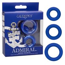 Conjunto de anéis para galos CalExotics Admiral Universal Liquid Silicone Conjunto de anéis para galos CalExotics Admiral Universal Liquid Silicone