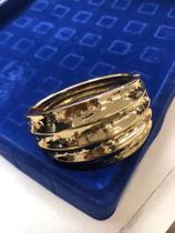 Conjunto de anéis semijoia folheado a ouro 18k