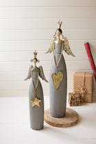 Conjunto de anjos de Natal KALALOU 14x102x31 cm Heart & Star