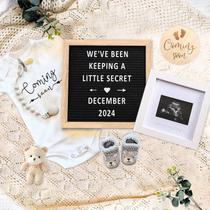 Conjunto de anúncios de gravidez TUOWITA Felt Letter Board +