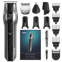 Conjunto de aparador de barba kensen para homens, aparelho de barbear elétrico IPX7 à prova d'água