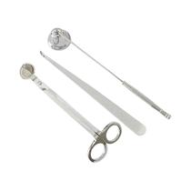 Conjunto De Aparador De Pavio De Vela De Aço Inoxidável, 3 Peças, Dispositivo De Extinção De Vela