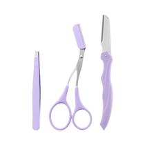 Conjunto De Aparador De Sobrancelha Em Aço Inoxidável Karsyngirl 2/3 Unidades Dobrável Cortador De