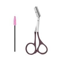 Conjunto De Aparador De Sobrancelhas Em Aço Inoxidável Com Pente E Tesoura 2 Peças Ferramentas De Conjunto De Aparador De Sobrancelhas Em Aço Inoxidável Com Pente E Tesoura 2 Peças Ferramentas De