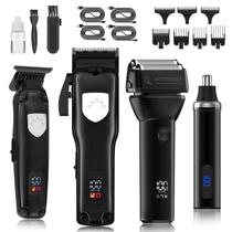 Conjunto de aparadores de cabelo QREEYX Professional T-Blade